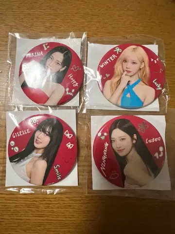 aespa 랜덤 토이 캔 배지 2024 카리나 지젤 윈터 닝닝