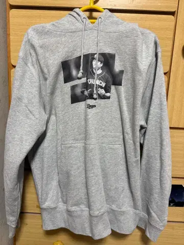 주니치 드래곤즈 오노 유다이 투수 후드티 그레이