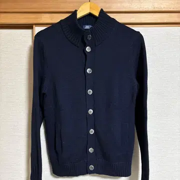 Maker's Shirt카마쿠라 스탠드 카라 가디건 네이비