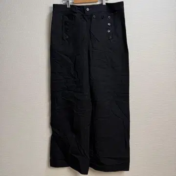 381 DSCP QUARTERDECK 레이스업 와이드 팬츠 블랙 36L