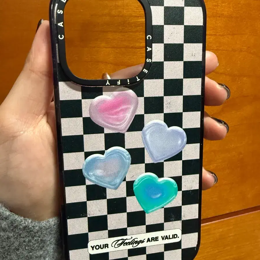 Casetify Heart Checkerboard Phone Case iPhone 16 Pro | Bunjang Global