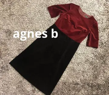 [ 새상품급 ] 에네스베 바이컬러 벨로아 원피스 드레스 오케이션