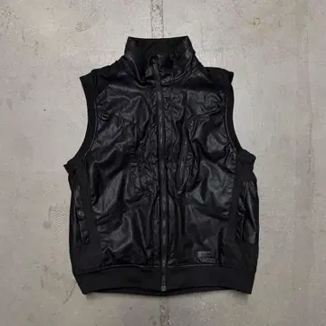 00s archive Y2K grunge vest Leather