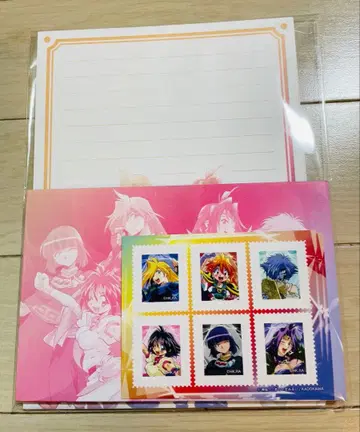 슬레이어즈 전 그라데이션 편지지 & 우표 씰 세트