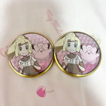 포켓몬 리리에 간바리리에 캔뱃지