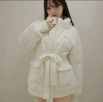 andmary 메리 퀼팅 니트 셰이프 재킷