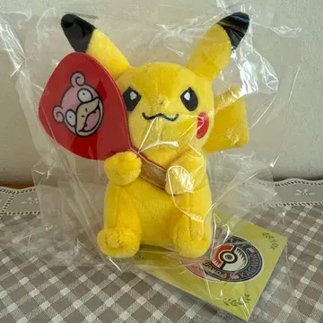 피카츄 카가와 한정판 야돈 부채 봉제 인형 키체인 포켓몬 센터