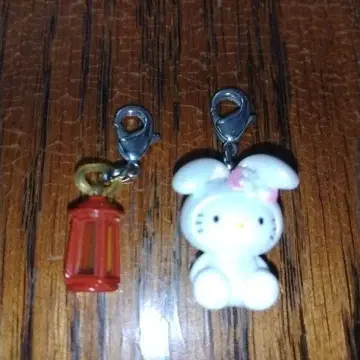 키티 눈 토끼 지퍼 마스코트