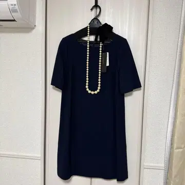 [ 새상품 미사용 택 포함 ] JUSGLITTY 원피스 펄 목걸이 포함