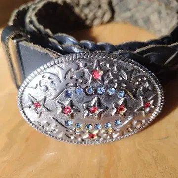 장식 버클 천연 가죽 웨빙 벨트