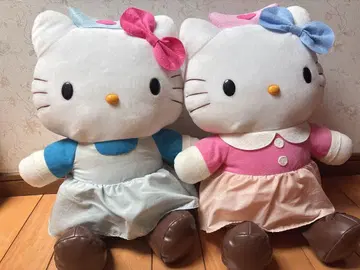 희귀 헬로키티 큰 봉제 인형 간호사 2체 세트