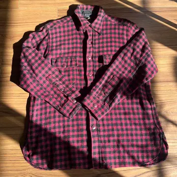 Montgomery Ward 빨검 체크 긴팔 셔츠