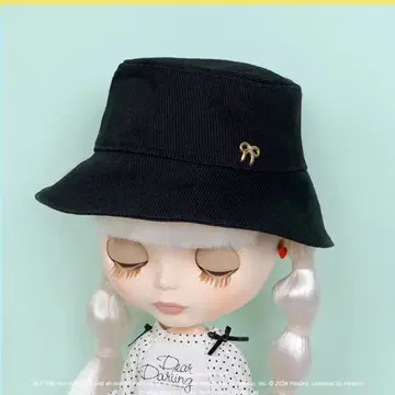 새상품 주니문 디어달링 네오 브라이스 사이즈 버킷햇 (인형용) 블랙