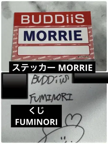 EBiDAN 단에비 복권 명찰 스티커 모리 시키 세트