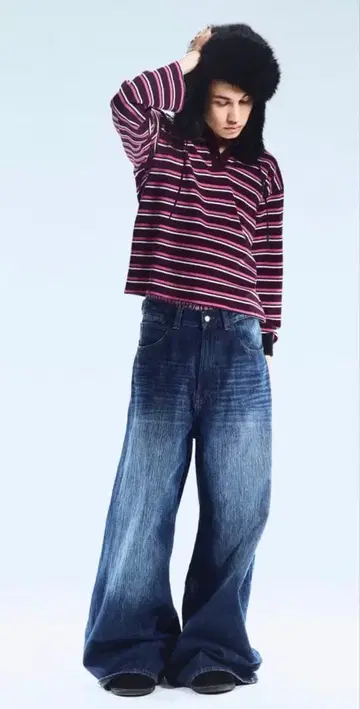 weekday 와이드 데님 팬츠 미사용 y2k opium