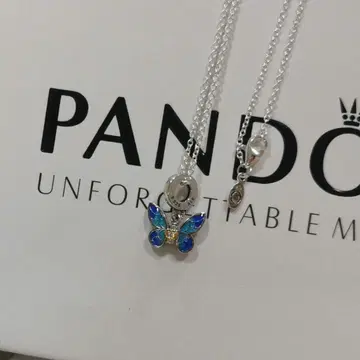 PANDORA 나비 참 목걸이 패션 목걸이