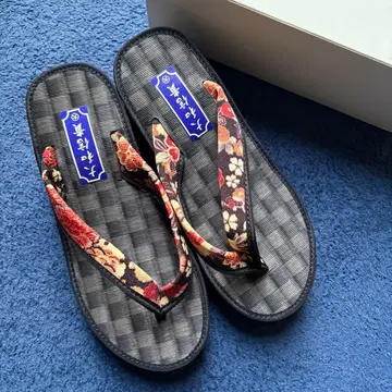 야마토 시키 조리 하나오 포함 여성용 경량 조리 블랙 다다미