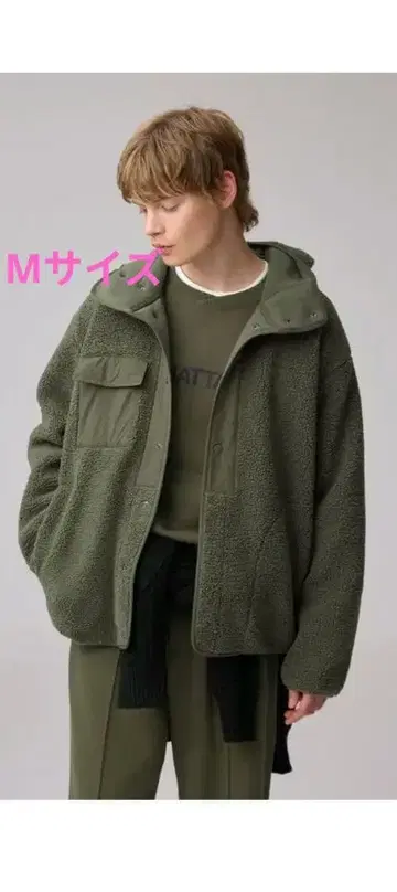 GU ENGINEERED GARMENTS 보아 플리스 스냅 후드티