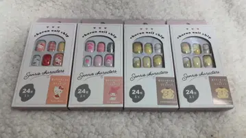 산리오 캐릭터즈 churun nail chip 네일 칩 4종 세트