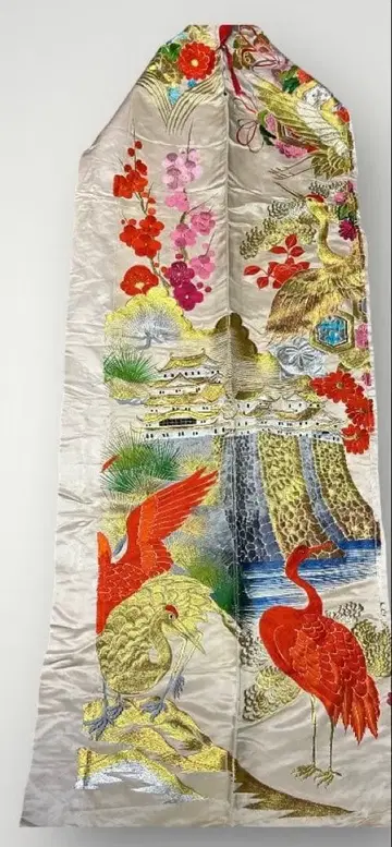 이로 우치카케 풀기 몸판 부분 전체 자수 우치카케