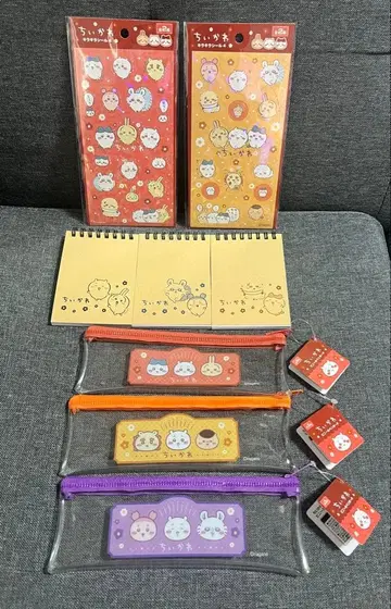치이카와 (먼작귀) 씰 펜 파우치 메모장 8종