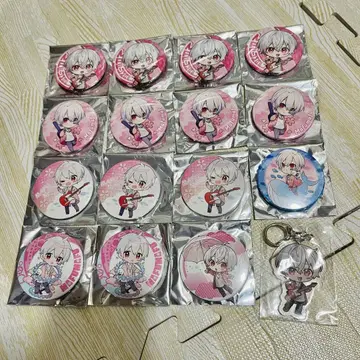 마후마후 캔뱃지 아크링 키링 세트