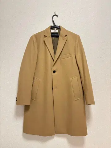 이탈리아 고급 울 원단 유나이티드 애로우즈 멜톤 체스터 코트 융모