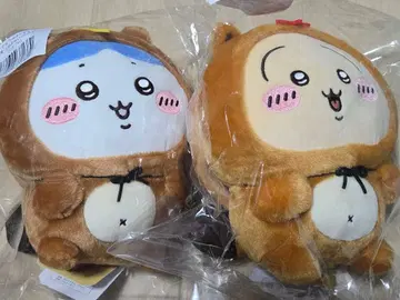 치이카와 (먼작귀) 너구리다몽 복권 B상 토끼 하치와레 봉제 인형