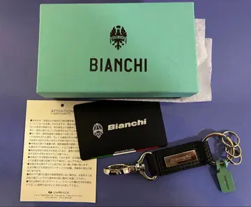 [ 미사용 새상품 ] [ 비앙키 Bianchi ] 카본 스타일 가죽 키링