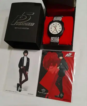 SuperGroupies 페르소나5 모델 손목시계 주인공 브로마이드 포함