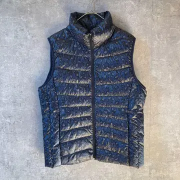 UNIQLO 울트라 라이트 다운 레오파드 무늬 베스트 XL 사이즈