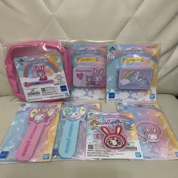 제일복권 A상 메쉬 자수 파우치 메조 피아노 나루미야 캐릭터즈 가슴 두근