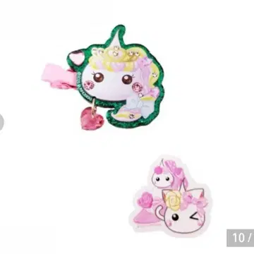 호페짱 앞머리 클립 멀티 클립 스티커 헤어 클립 그린