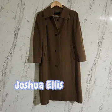 최종 세일! Joshua Ellis 브라운 캐시미어 100% 롱 코트