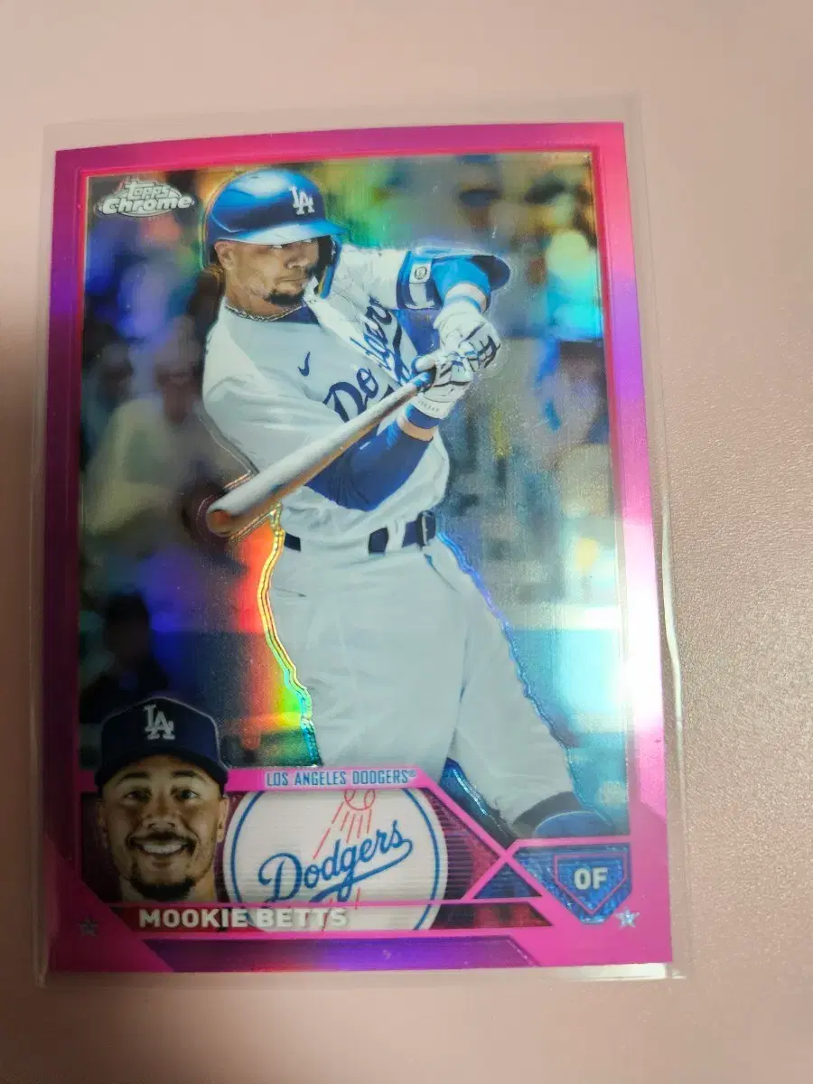 무키 베츠 2022 Topps Chrome Pink 리플렉터