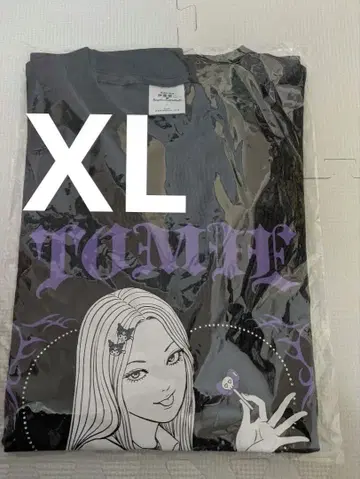 이토 준지 x 산리오 캐릭터즈 토미에 x 쿠로미 T셔츠 XL