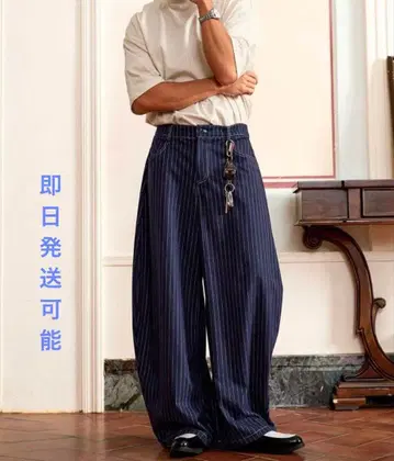 Menes jaded london 핀스트라이프 와이드 팬츠 배기 팬츠