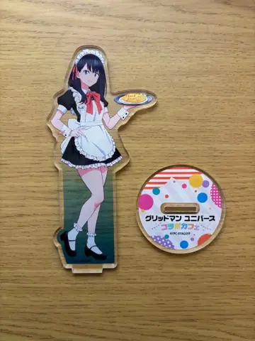 그리드맨 유니버스 타카라다 릿카 아크릴 스탠드 피규어 콜라보 카페