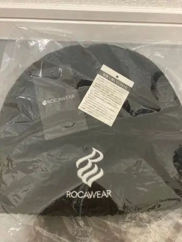 ROCAWEAR 블랙 리브 니트 모자 미사용 새상품 데드스탁 택 포함