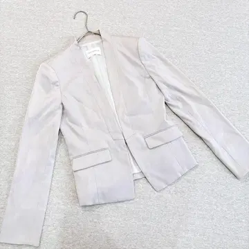 핑키앤다이안 노카라 자켓 36호 S 사이즈 그레이