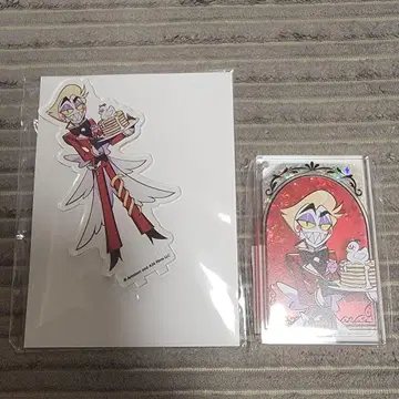 해즈빈 호텔 애니카페 루시퍼 아크릴 스탠드 아크릴 키링