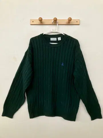 80s USA제 IZOD 아이조드 남성용 코튼 니트 스웨터 고품질 M