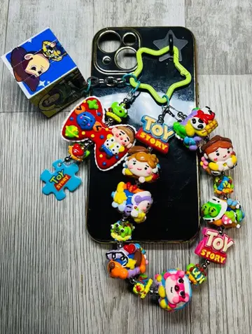 토이 스토리 큐브 키링 페인트 스트랩 키체인