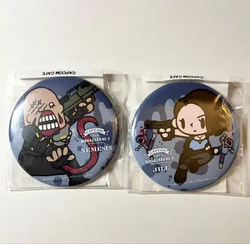 BIOHAZARD RE:3 바이오하자드 캡콤 카페 캔뱃지 질
