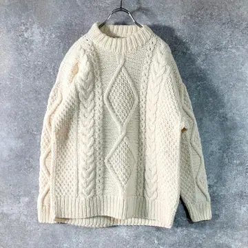 Hand Knif in Ecuador 에콰도르 니트 스웨터 아이보리
