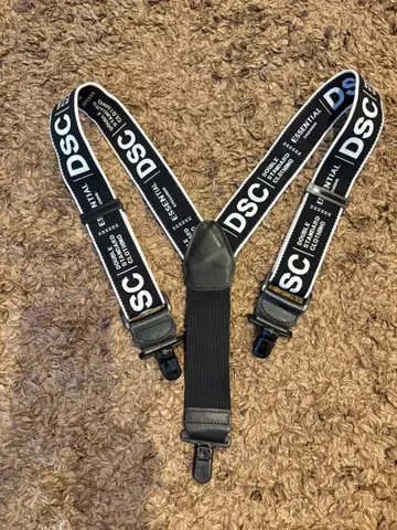 DSC 로고 서스펜더 블랙