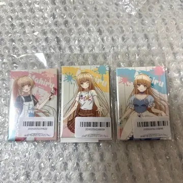 이웃집 천사의 물건 마시로 마히루 FAM 복권 스퀘어 마그넷 3종류