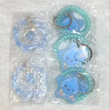 시즈쿠짱 가챠가챠 5개 세트 스프링 밴딩 키링 굿즈