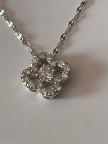 플라티나 다이아 롱 펜던트 목걸이