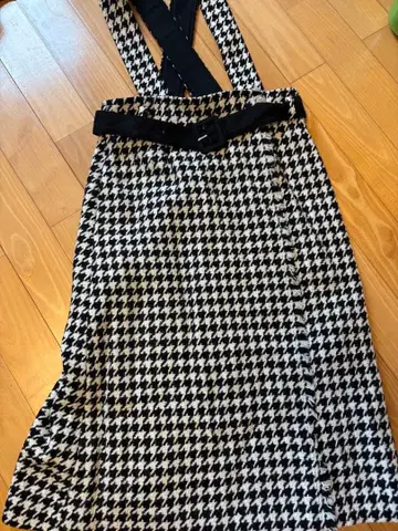 M'S GRACY 하운드투스 체크 패턴, 태슬 타이츠 스커트 사이즈 40